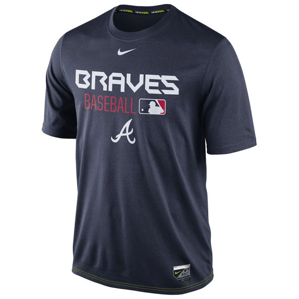 MLB Men Atlanta Braves Nike Legend Team Issue Performance TShirt Navy